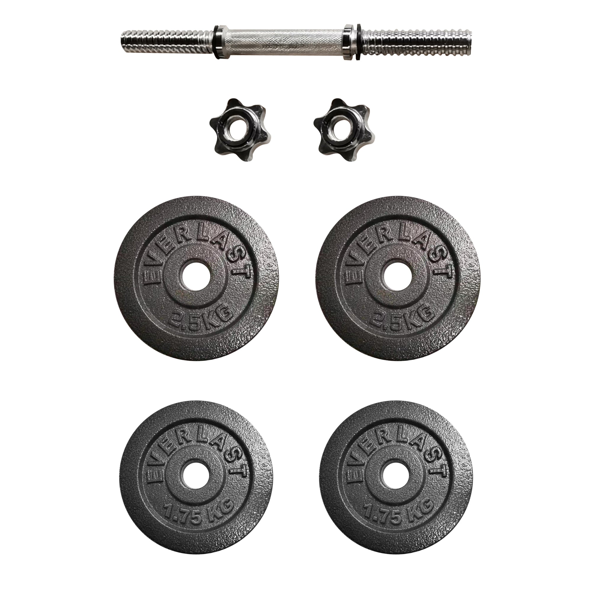 10KG CAST IRON DUMBBELL SET