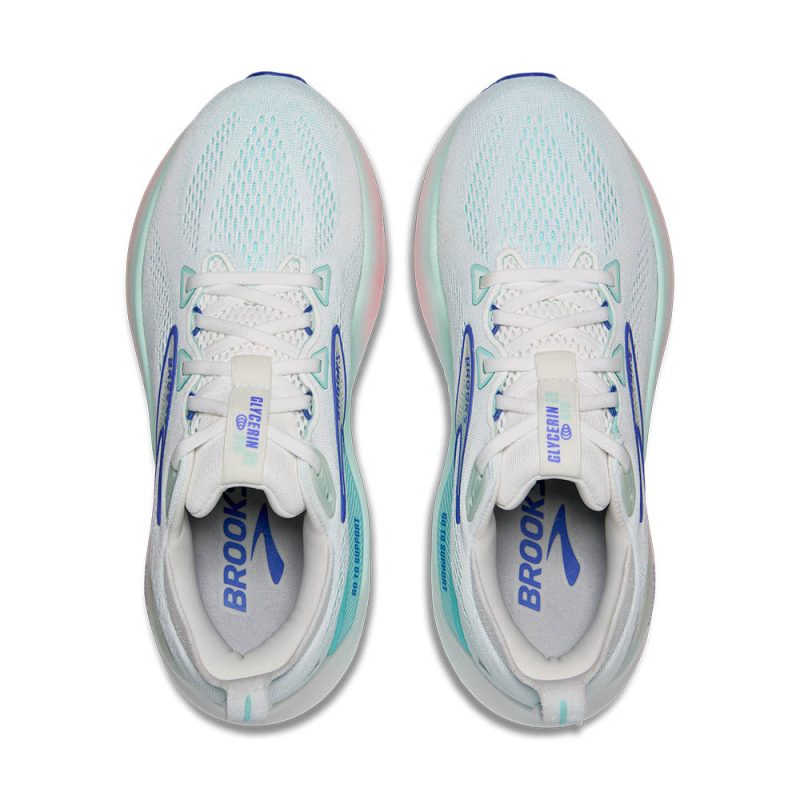 Brooks Glycerin GTS 22 White/Limpet Shell/Amparo Blue