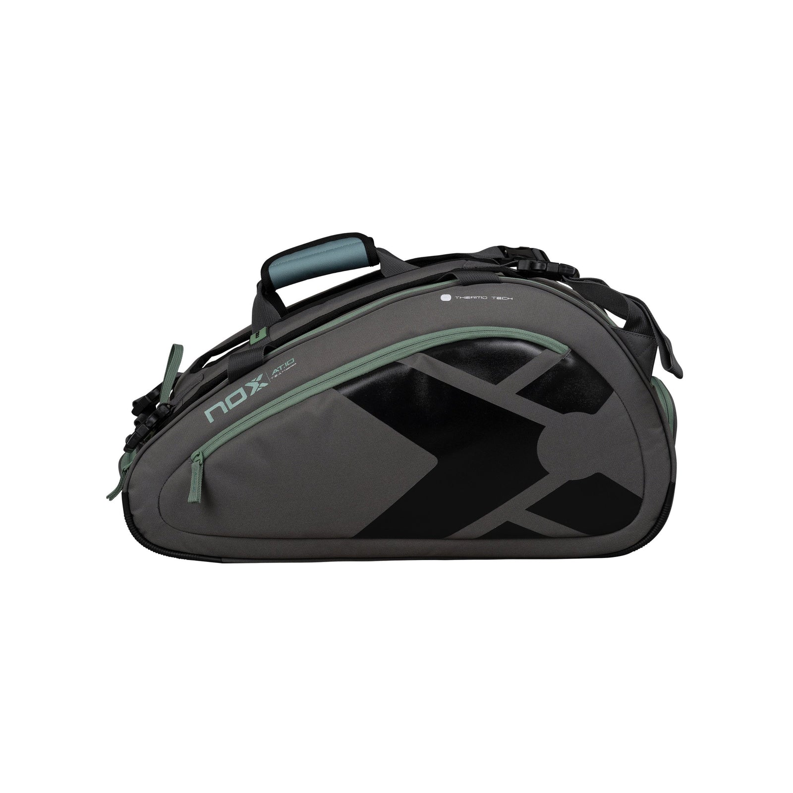 NOX AT10 Team Padel Bag - Grey/Green - Cover
