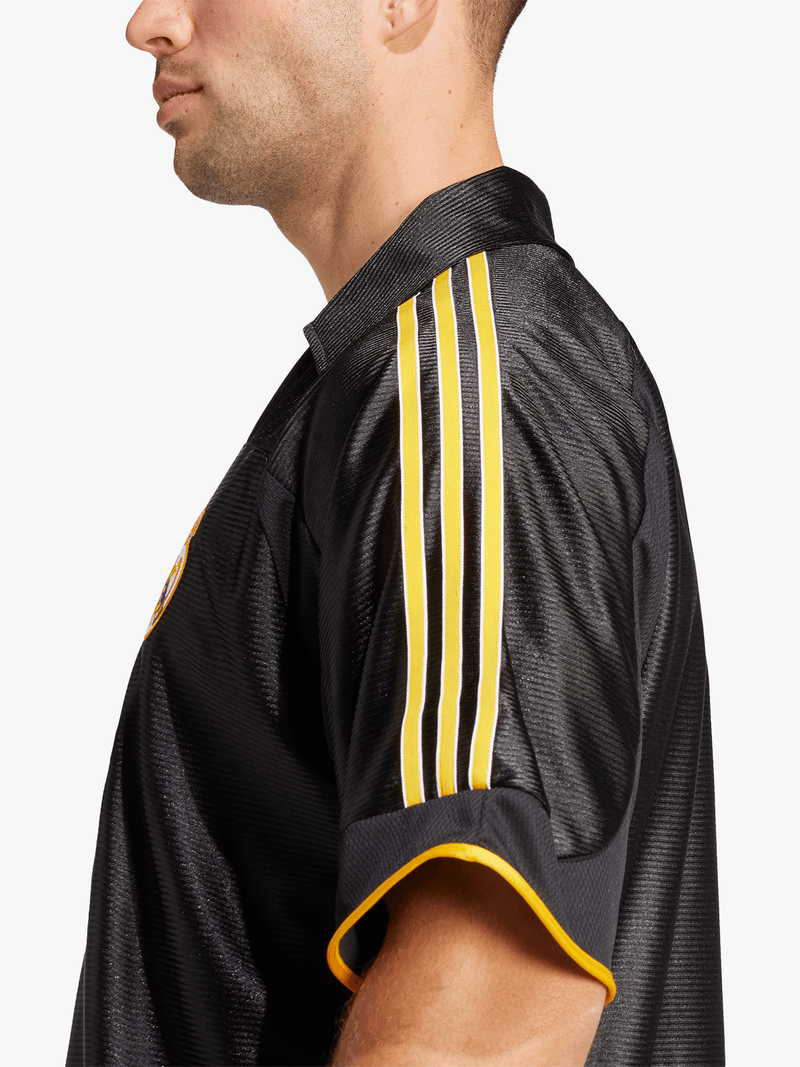 Adidas Real Madrid 1999 Heritage Black Football Jersey - Retro Loose Fit Polo
