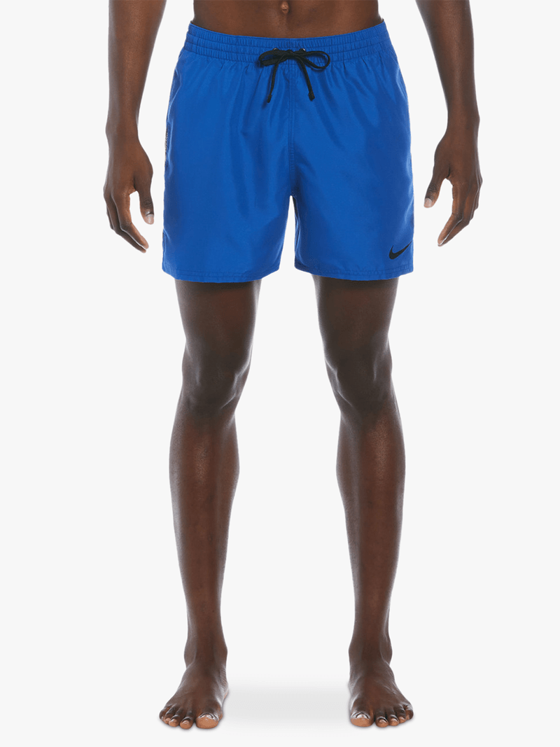 Nike Men's Logo Tape 5-Inch Game Royal Blue Volley Swim Shorts