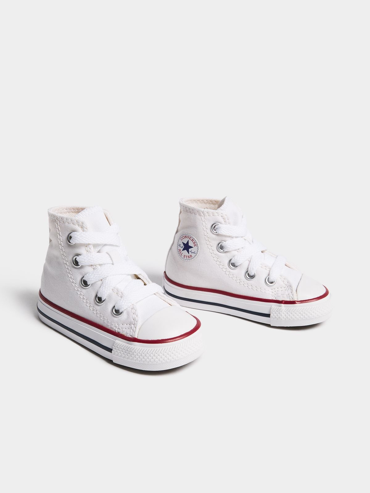 Converse Junior Infant All Star White Canvas Classic High-Top Sneakers