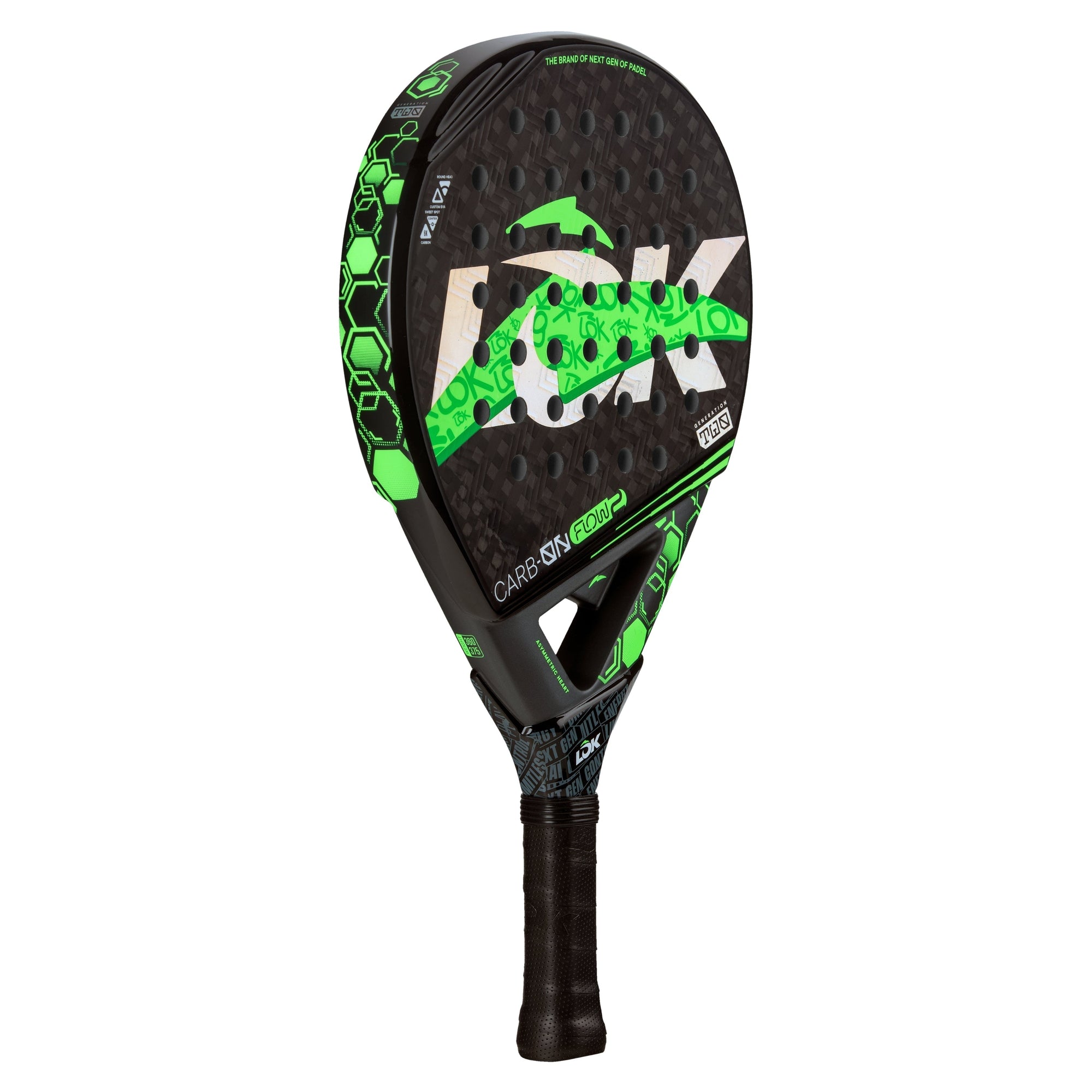 LOK Carb-On Flow Gen 2 Padel Racket - Right