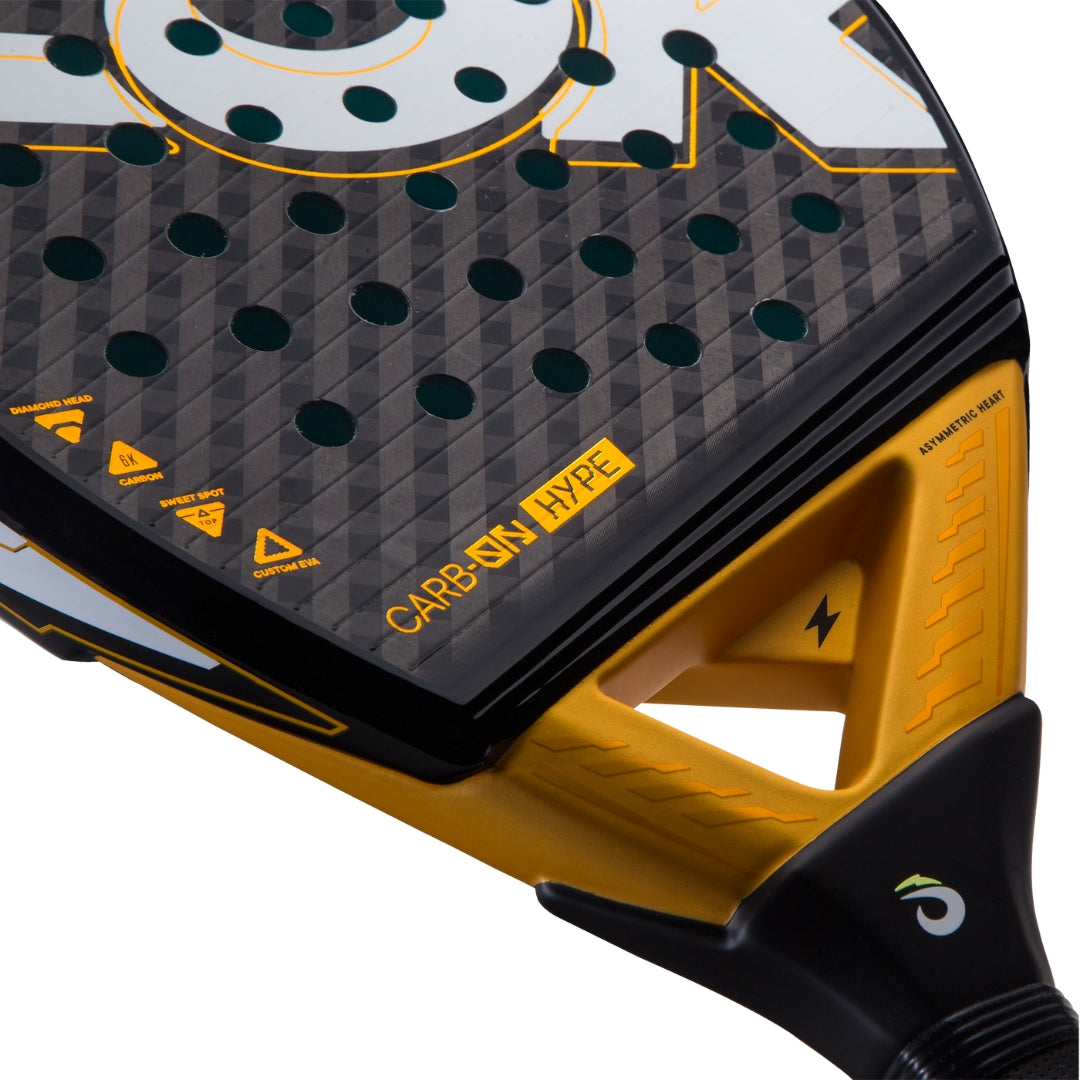 LOK Carb-On Hype Padel Racket - Heart