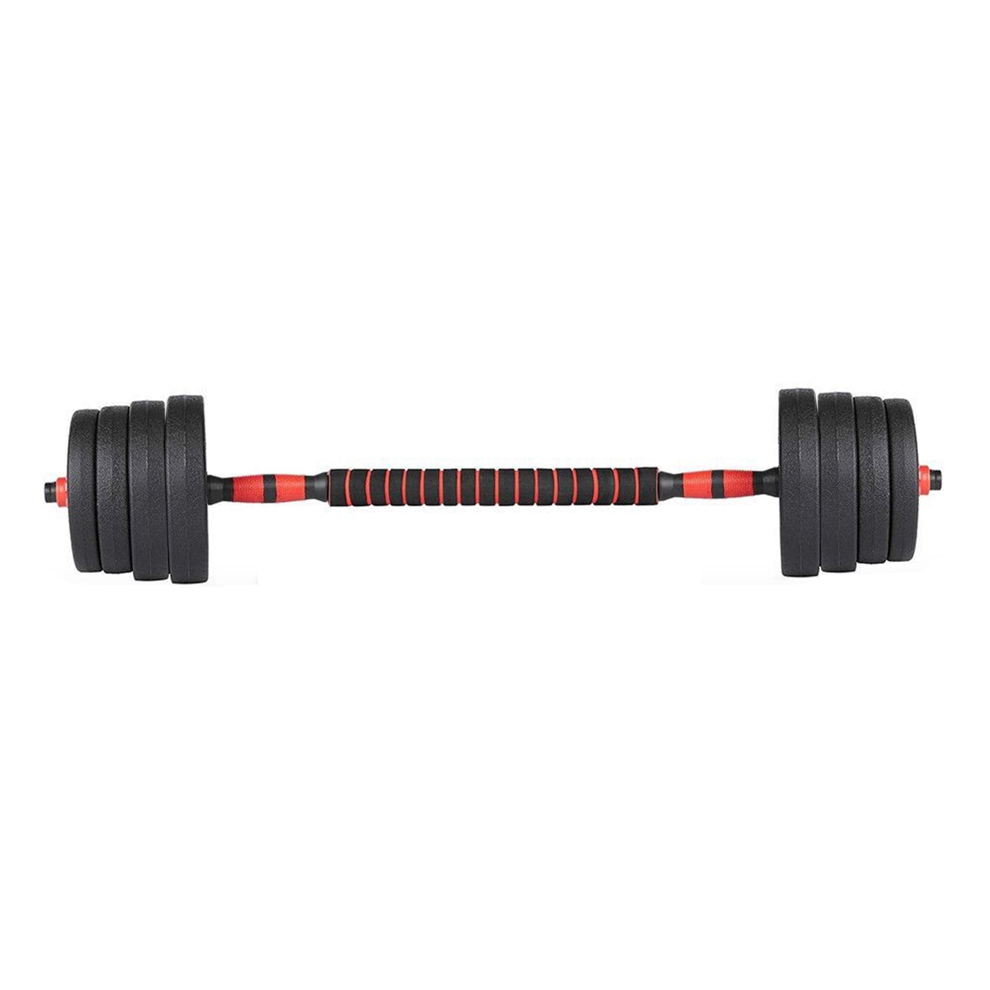 30KG VINYL BARBELL & DUMBBELL SET