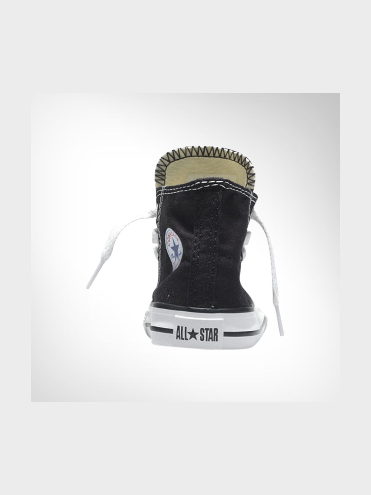 Classic Converse Junior Pre-School All Star Black/White Canvas Sneakers