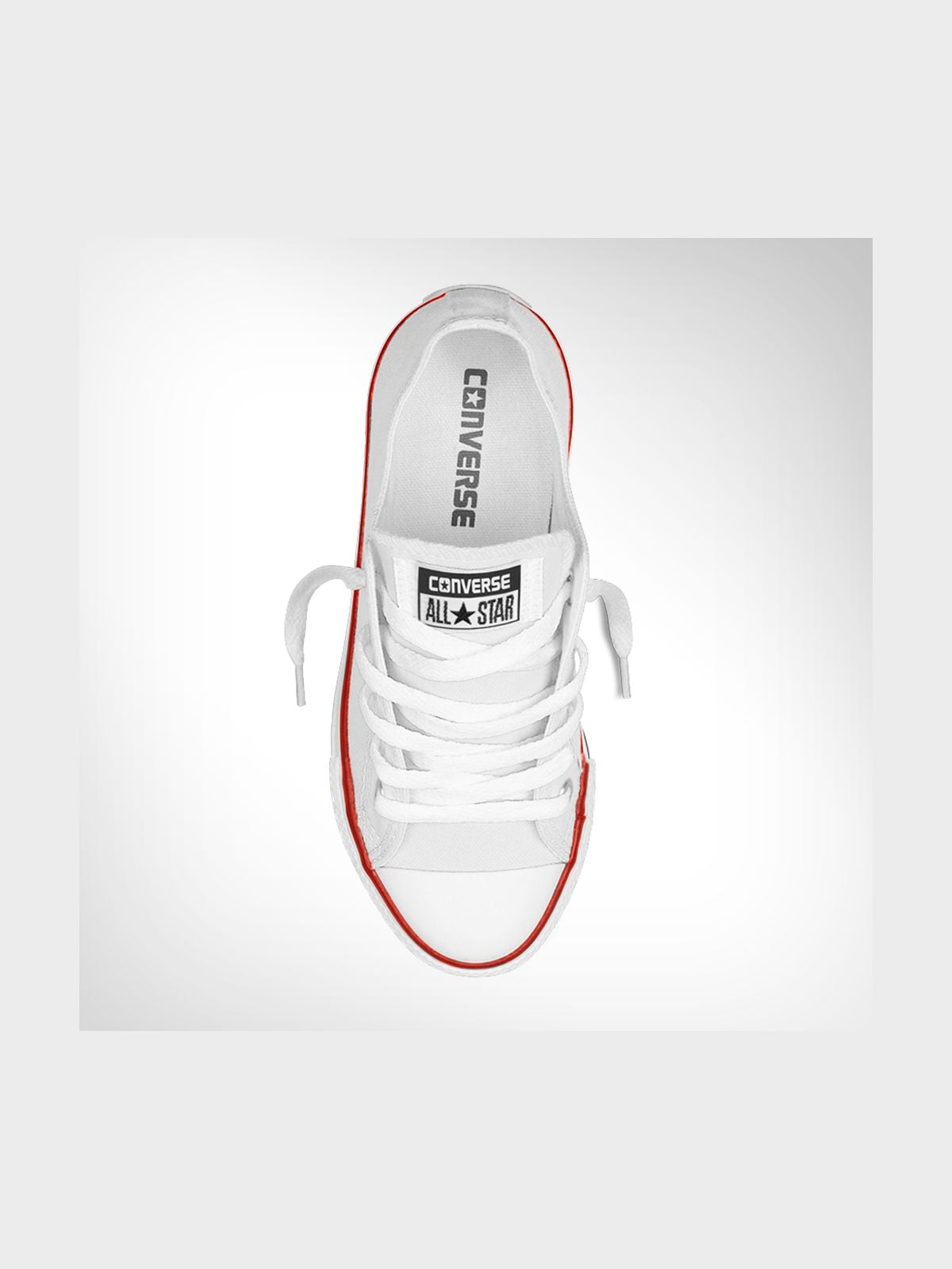 Iconic Converse Junior Pre-School All Star White Canvas Low-Top Sneakers