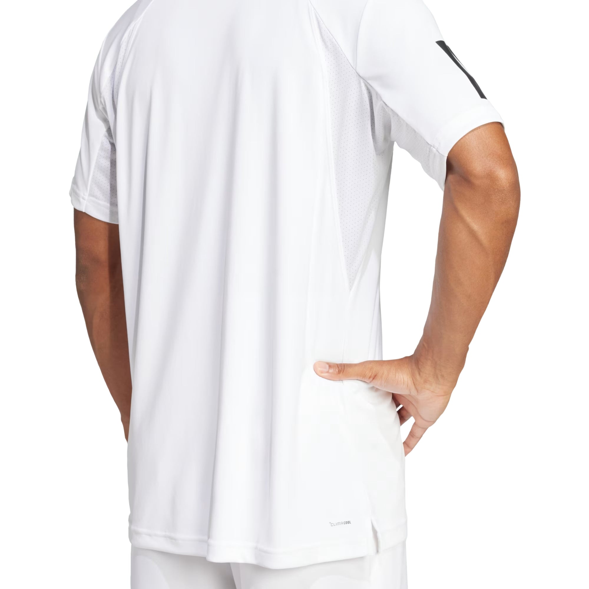 Adidas Club 3-Stripes Climacool Tee - White - Shirt back