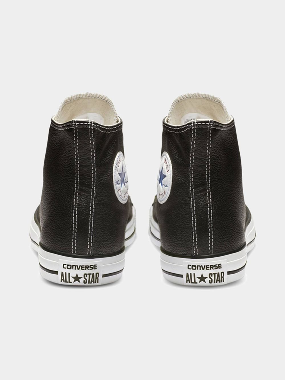 Converse Men's Chuck Taylor All Star Leather High-Top Sneakers, Classic Black