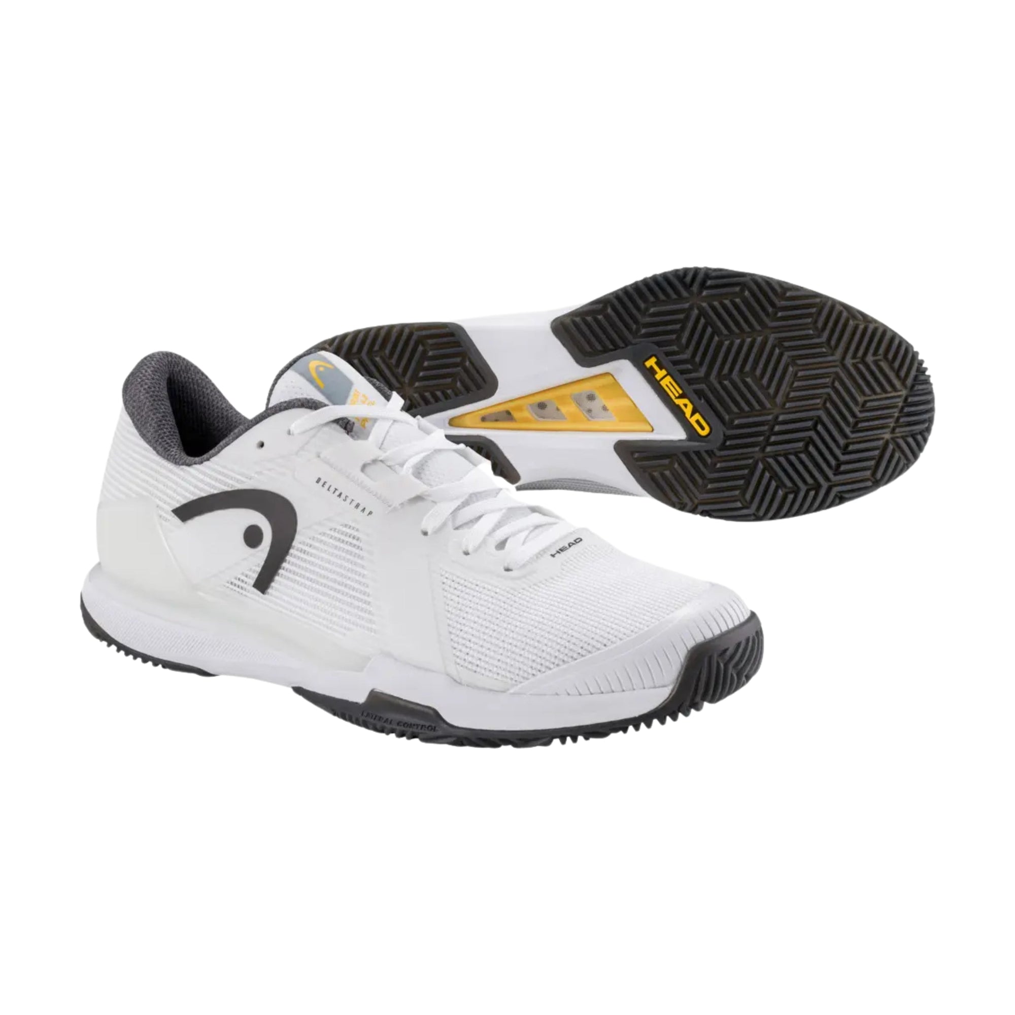 Head Sprint Pro 4.0 Padel Shoe - White/Black - Side