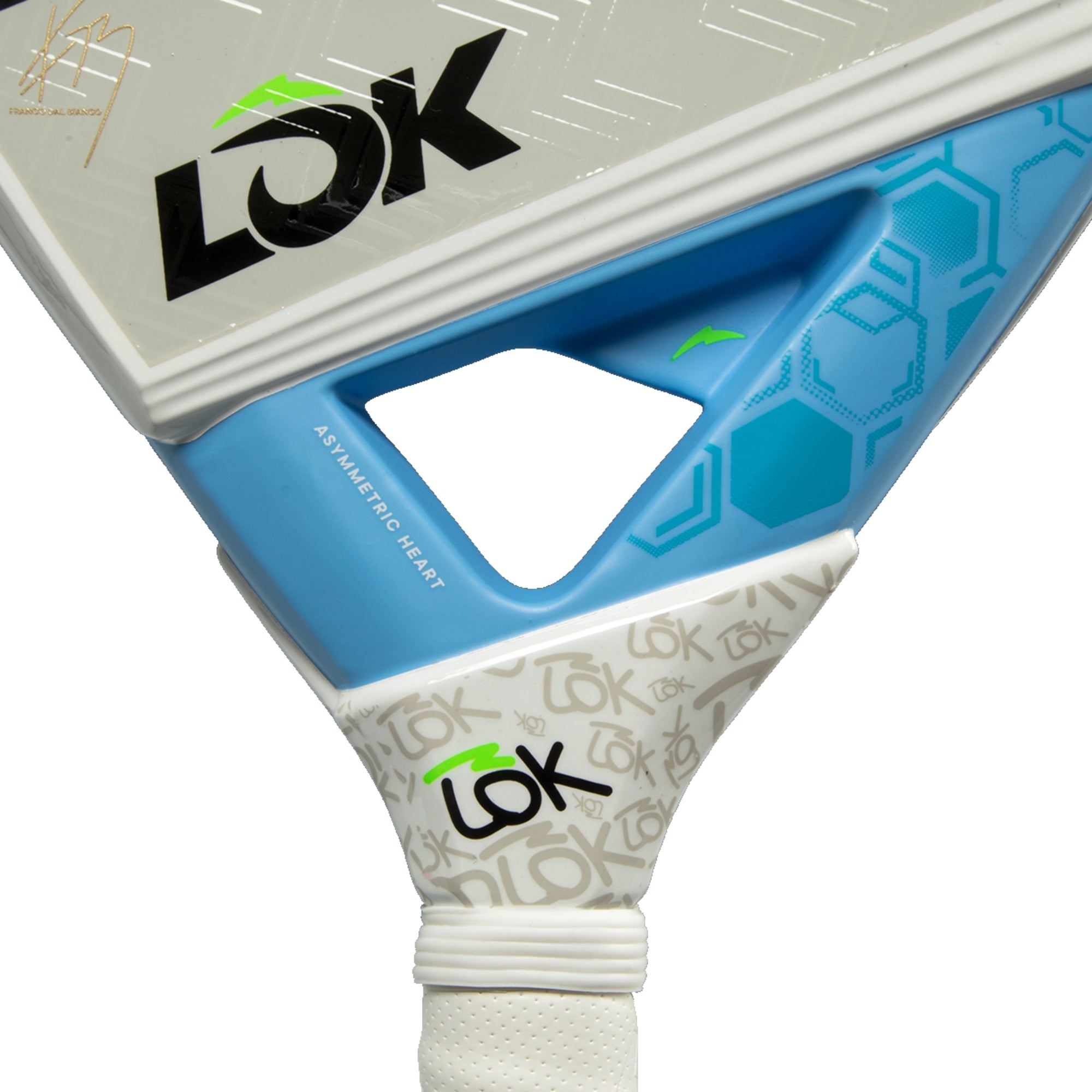 LOK Carb On Hype Gen 2 FDB Padel Racket - Heart