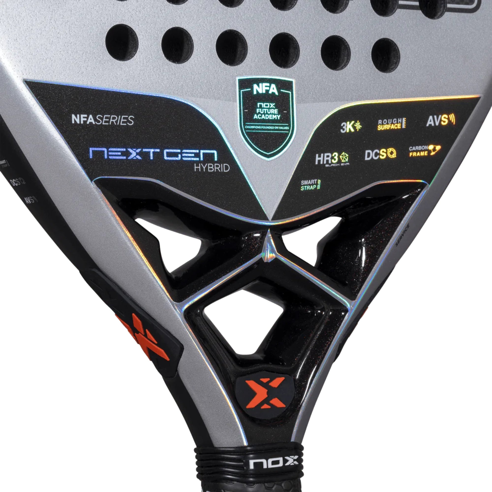 NOX Nextgen Pro Hybrid 3K Padel Racket - Heart