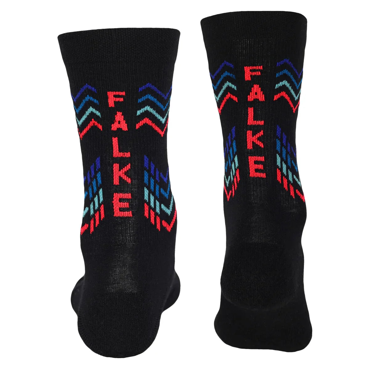 Falke Limited Edition Zig Zag Socks - Black/Blue-Front