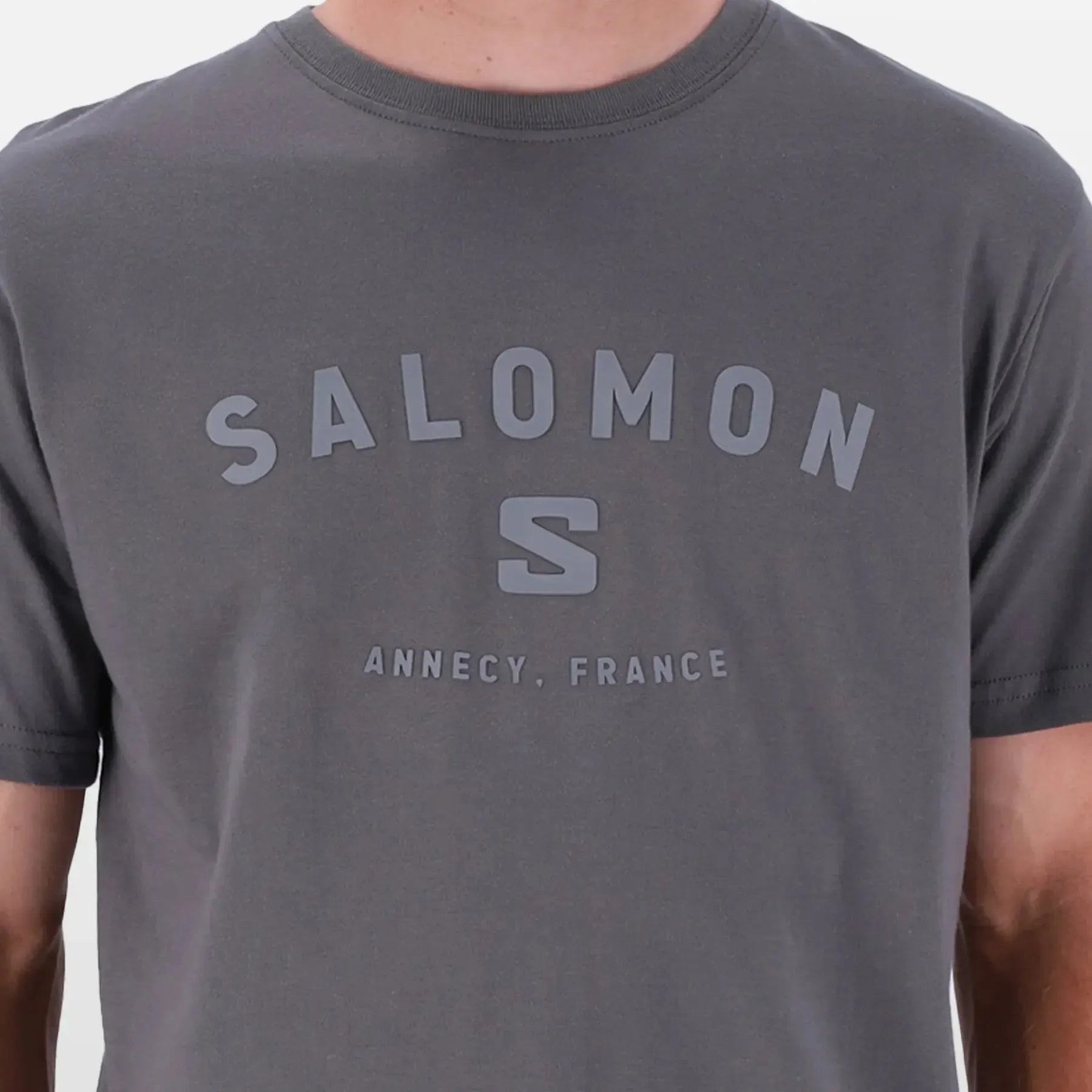 Salomon Men's Alpine Cotton T-Shirt: Sporty, Comfortable, Classic Crew Neck Top