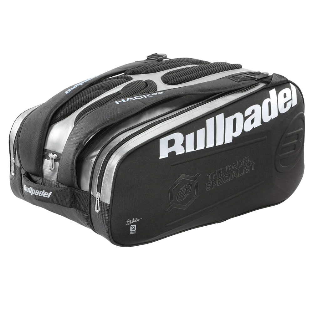 Bullpadel Hack Proline Racket Bag - SilverBlack-Cover