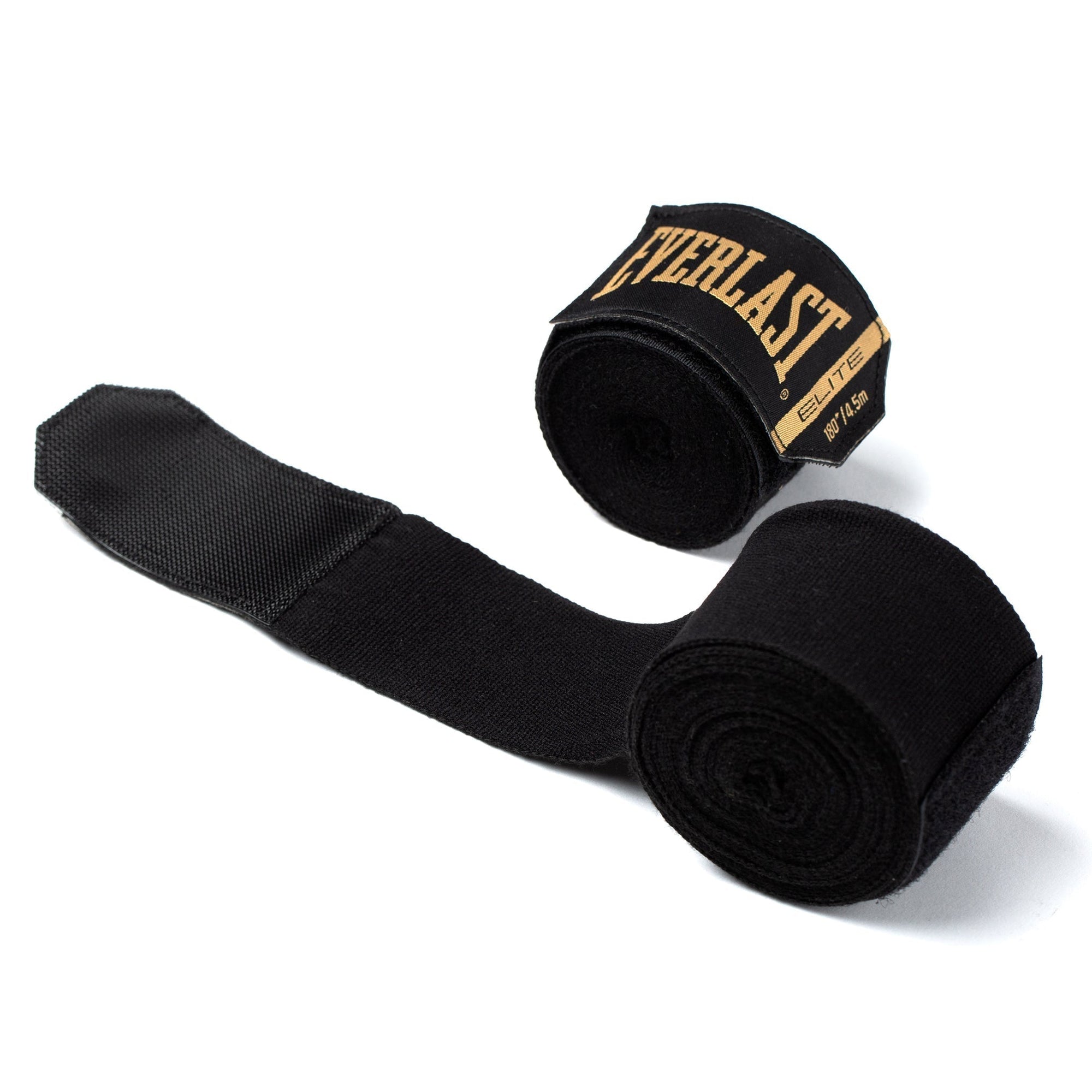 ELITE 180" HAND WRAPS - BLACK & GOLD