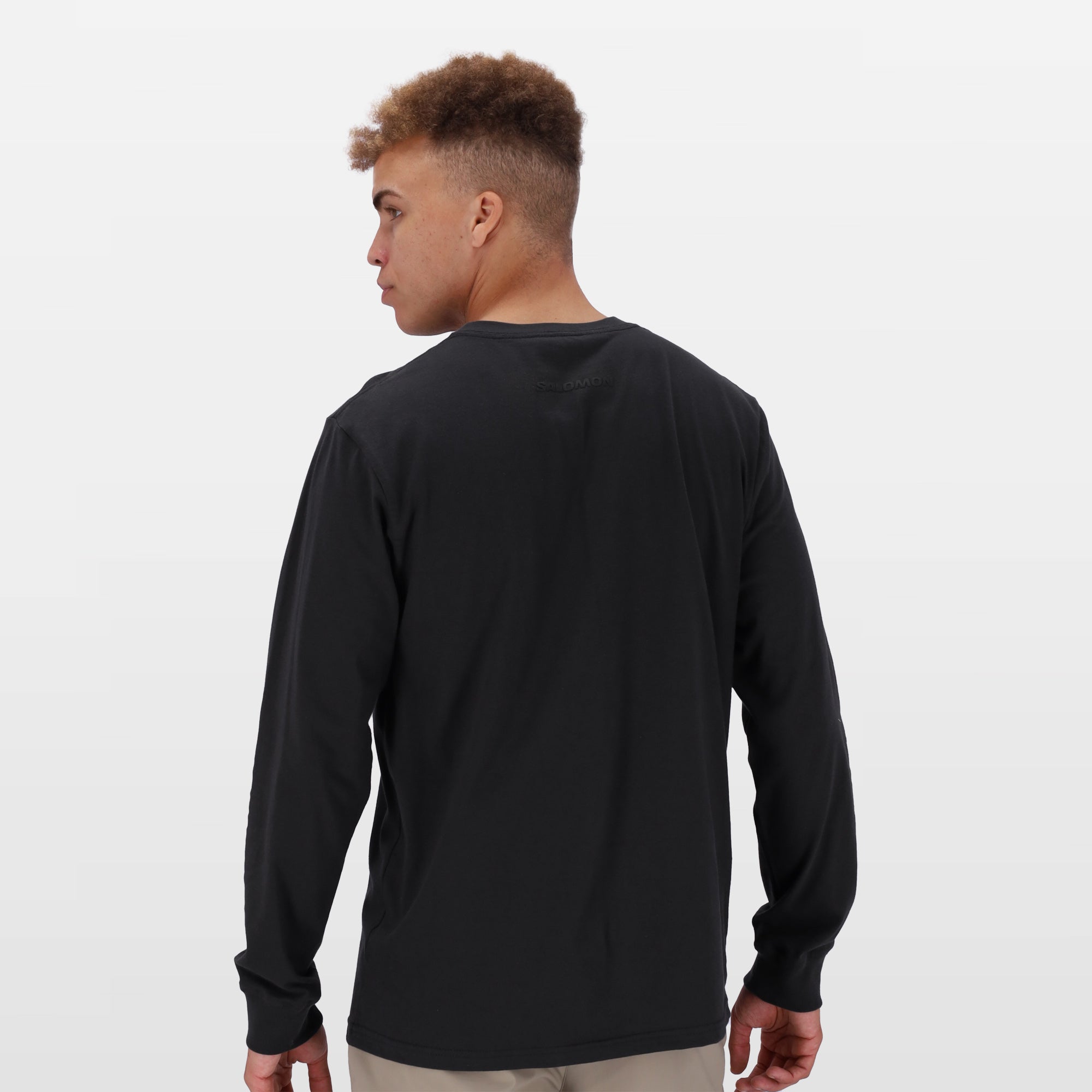 Men's Salomon Phantom Long Sleeve Emblem Graphic Outdoor Lifestyle Tee