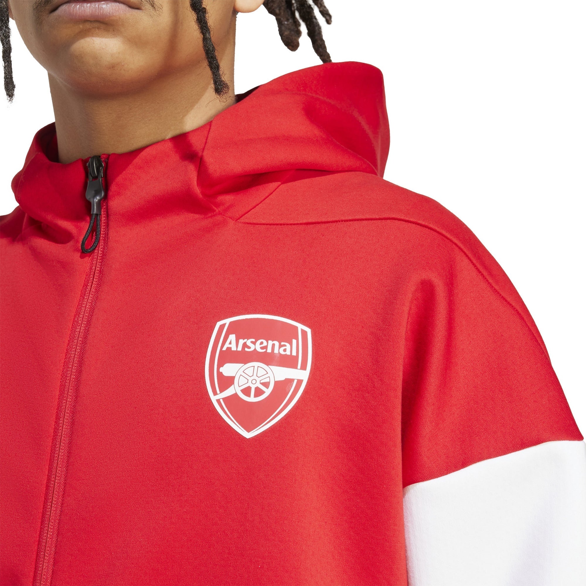 Adidas Arsenal Z.N.E. Anthem Jacket Better Scarlet / White