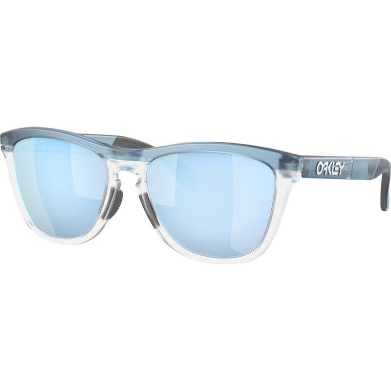 Oakley Frogskins Range Transparent Stonewash/Prizm Deep Water Mirror Polarised