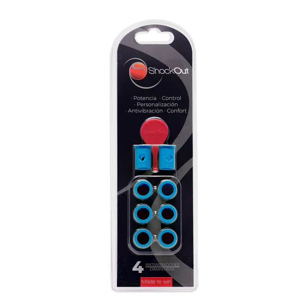 Shockout Padel Racket Dampeners - Blue