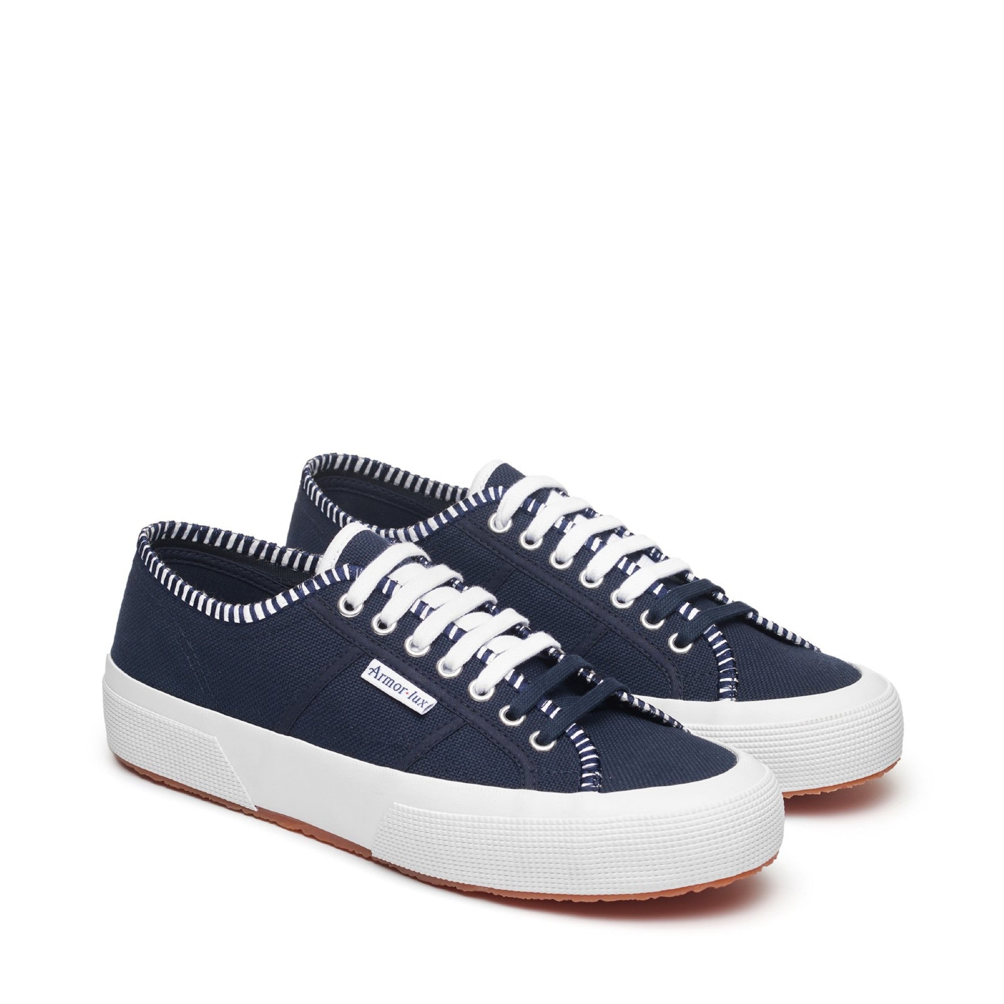 2750 OG COTTON EMB LINE - BLUE NAVY WHITE
