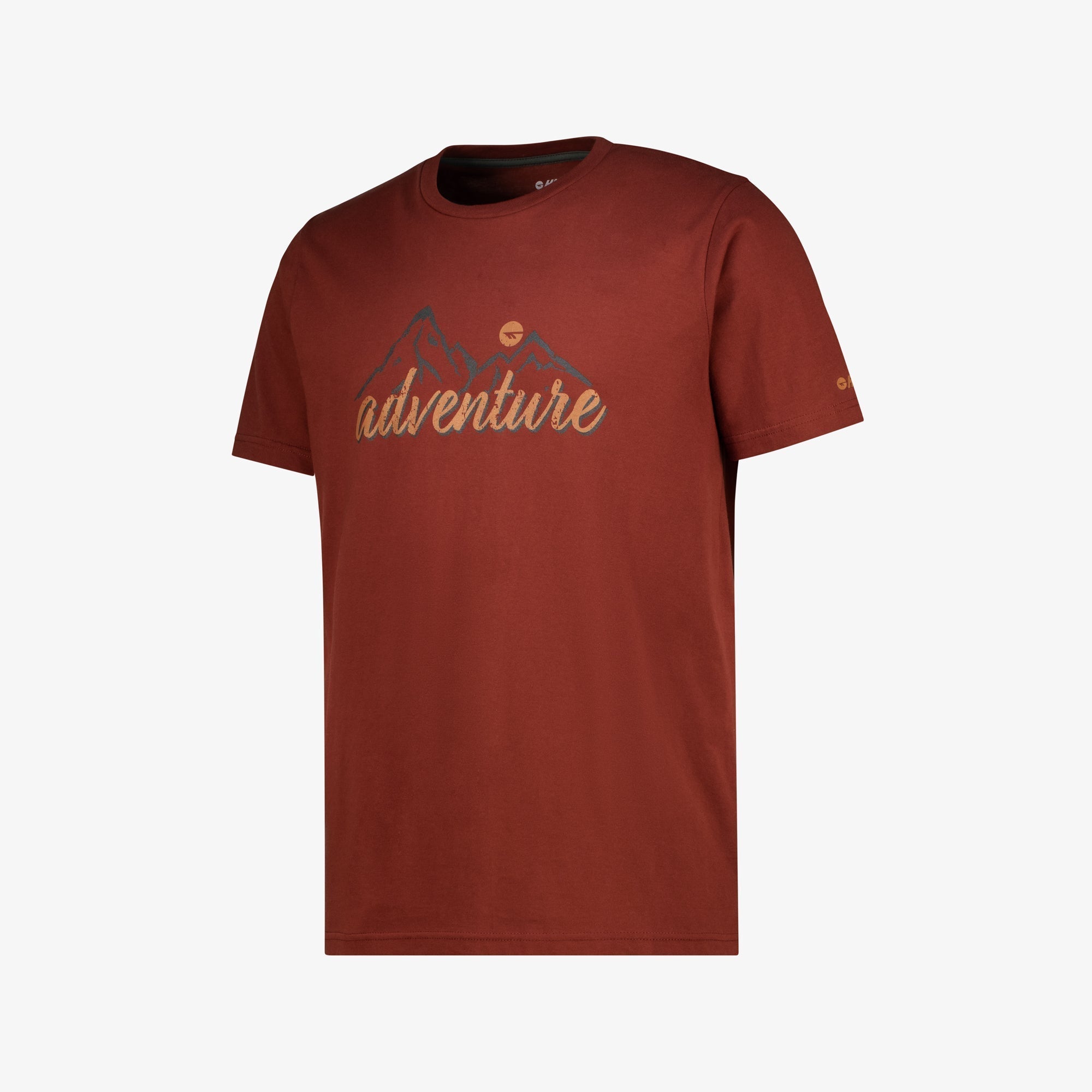 Hi-Tec Men's Adventure Tee: Comfortable Breathable 100% Cotton Casual T-Shirt