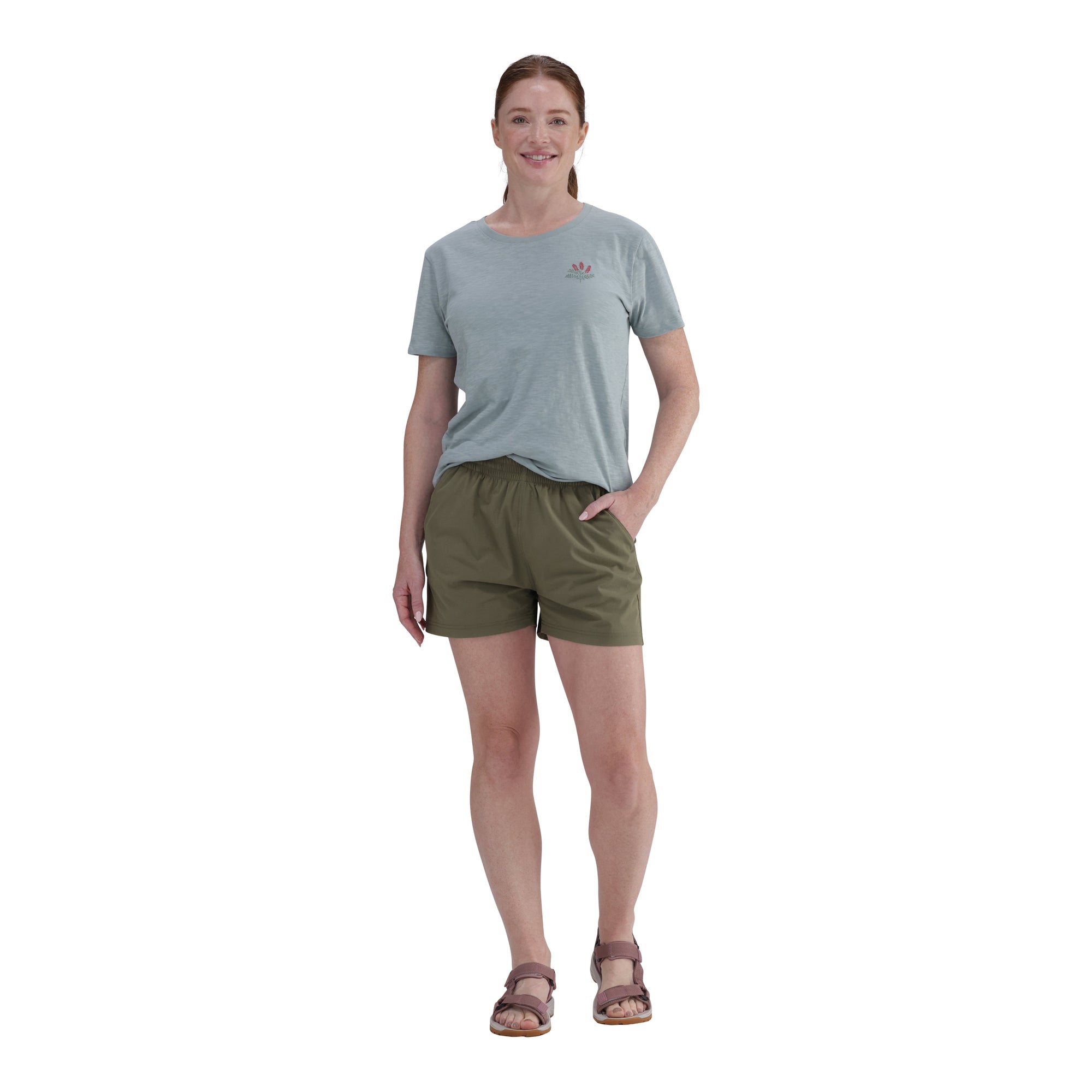 Hi-Tec Women's Outdoor Volley Shorts with Zip Pocket for Active Comfort