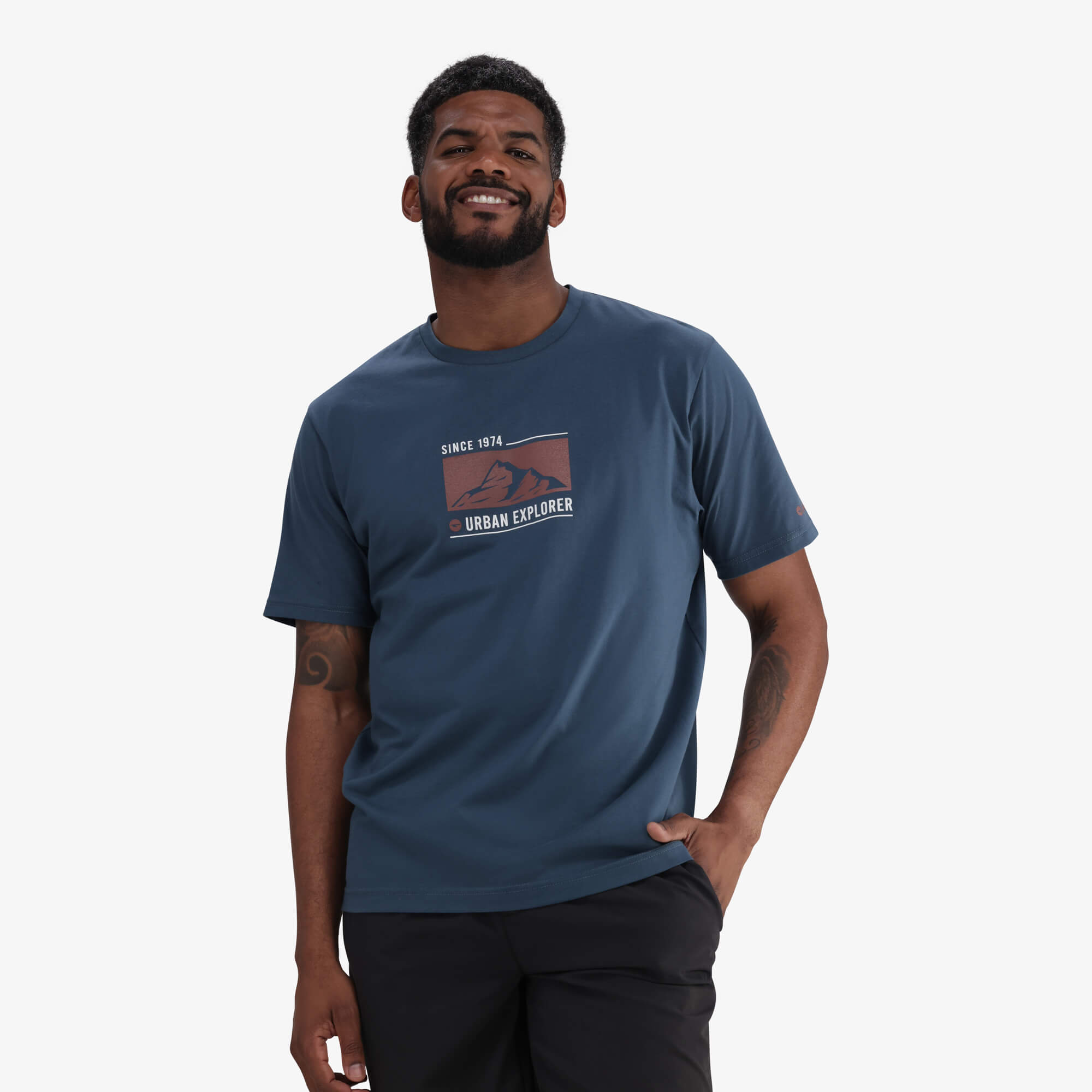 Hi-Tec Men's 100% Cotton Seeker Graphic Tee – Stargazer Comfortable Casual Style