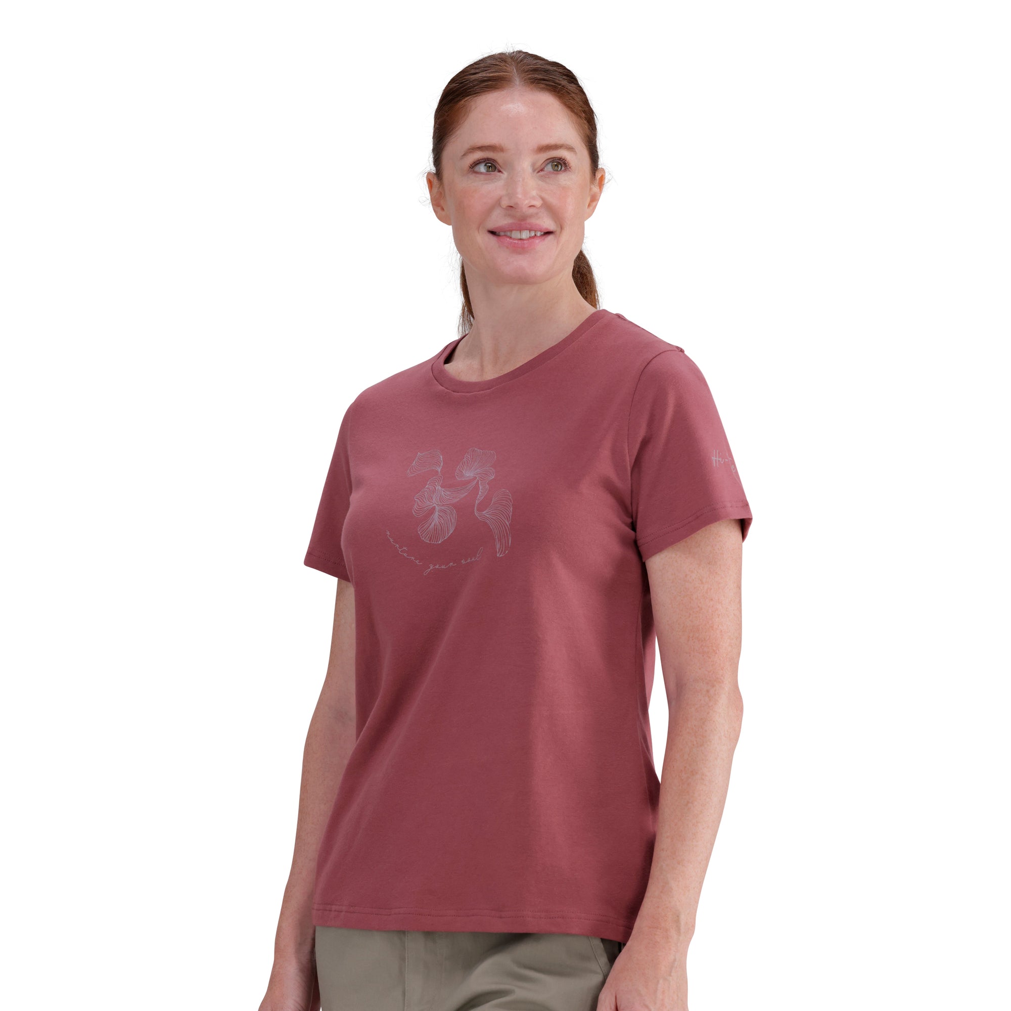 Comfortable, Stylish 100% Cotton Ladies Zen T-Shirt with Extra Stretch