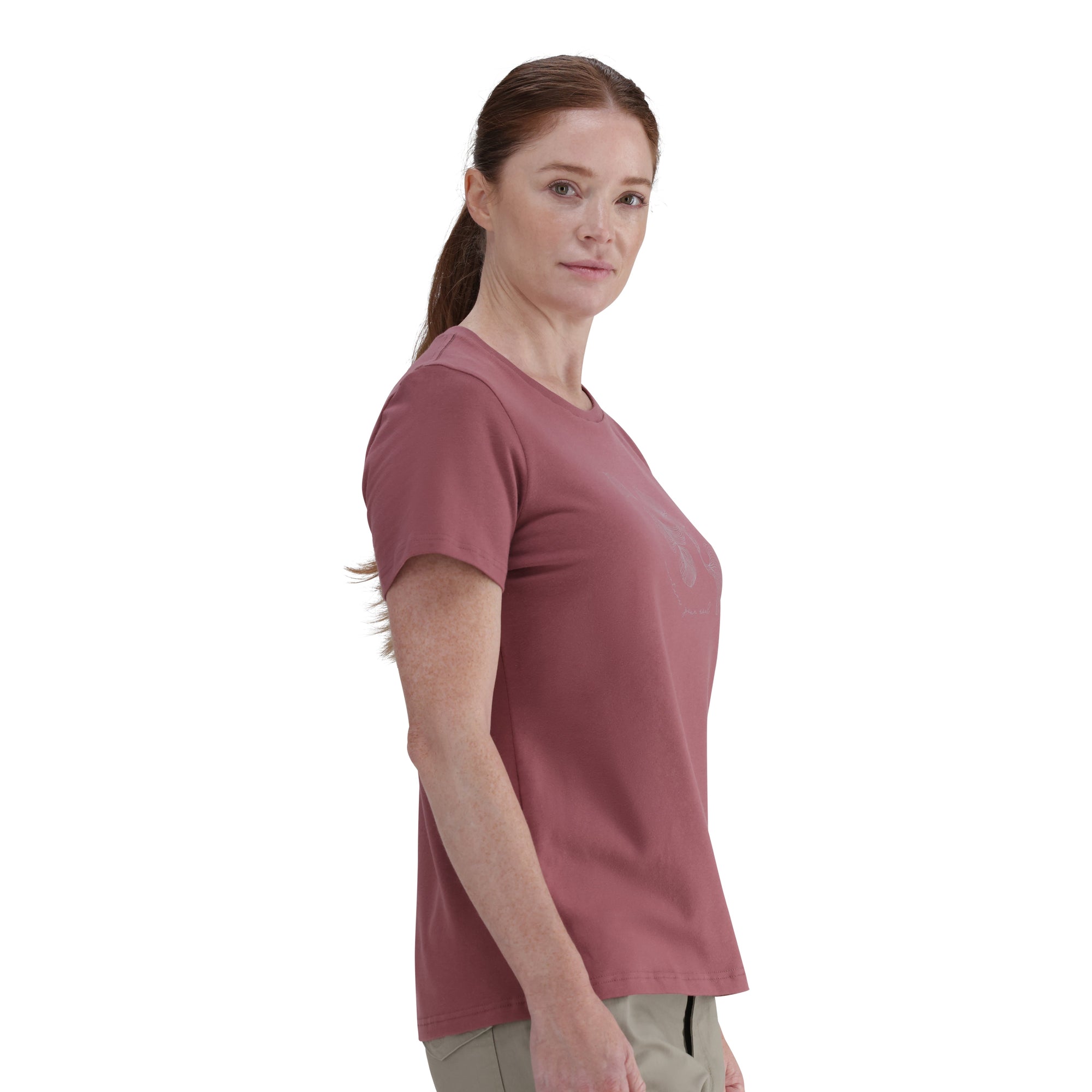 Comfortable, Stylish 100% Cotton Ladies Zen T-Shirt with Extra Stretch