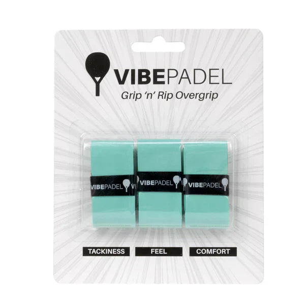 Vibe Padel Grip 'n' Rip Overgrips - Teal