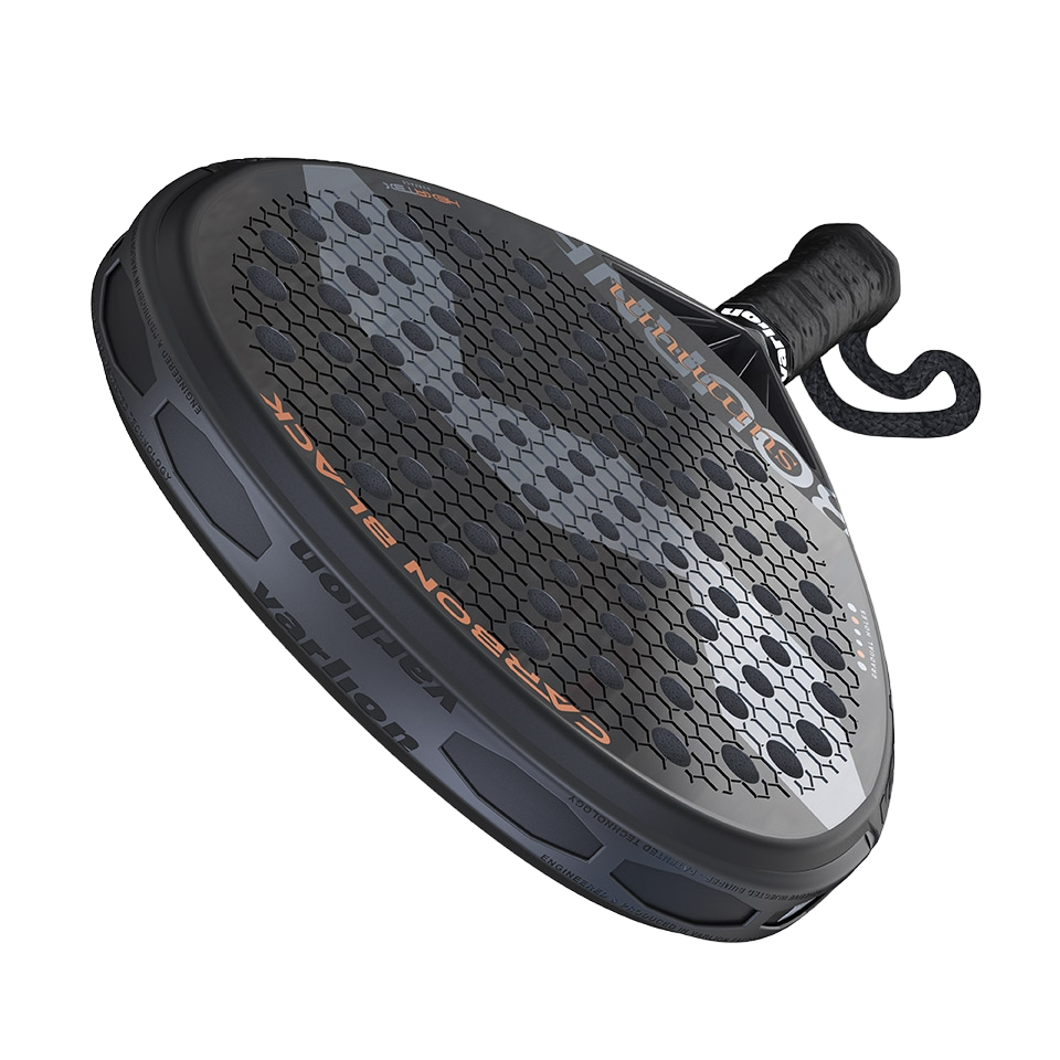 Varlion Bourne Summum Carbon Black Padel Racket-Top