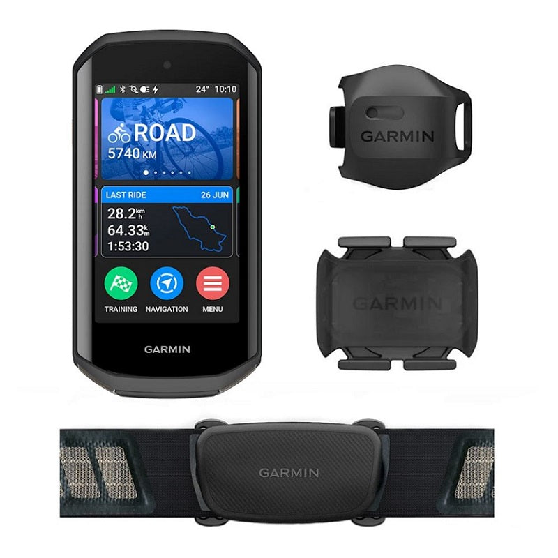 Garmin Edge 1050 Ultimate GPS Cycling Computer Bundle with Sensors & HRM
