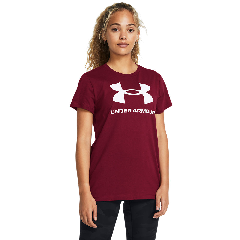 Under Armour Rival Logo Short Sleeve Red
